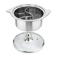 thumbnail image 2 of Olla caliente divisora Shabu, olla china de doble cara, estufa de inducción, olla de gas portátil, utensilios de cocina, olla para fiesta, cocina en 18cm con tapa mayimx Ollas Calientes Divididas, 2 of 9
