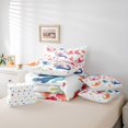 thumbnail image 6 of Manfei 3D Print Axolotl 7 Pieces Full Size Bedding Sets,Pastel Ocean Animal Full Size Bed in a Bag,Polkadot Reversible, 6 of 7