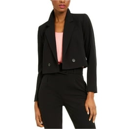 Elie Tahari Womens Allegra One Button Blazer Jacket Black 10 Walmart