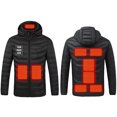 thumbnail image 3 of Sentmoon Fall Jackets Mens Winter Coats Gift Basket for Family USB Intelligent Constant Temperature Heated Windproof Plus Size Coat for Men and Women Winter Heated Jacket Coat Fall and Winter, 3 of 7