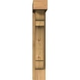thumbnail image 2 of Ekena Millwork 5 1/2"W x 20"D x 32"H Olympic Block Smooth Bracket w/ Offset Brace, Western Red Cedar, 2 of 25