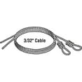 thumbnail image 2 of Prime-Line 3/32 In. Galvanized Carbon Steel Torsion Spring Cable GD 52263, 2 of 2