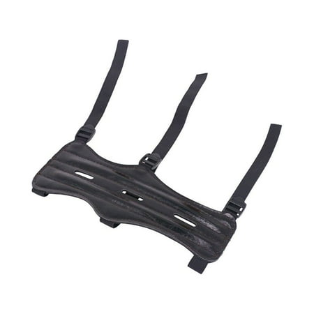 FOLOYORI 1Pack Adjustable Arm Guards Black Leather for Equipment 7.9x3.1x0.1in