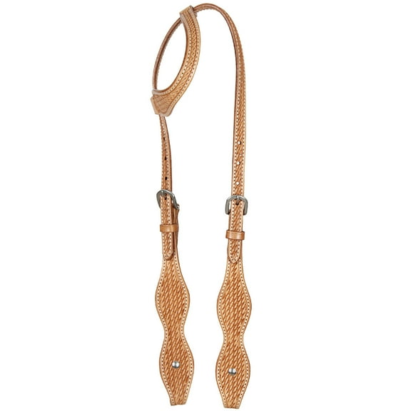 Hilason American Leather Horse One Ear Headstall Working Tack Tan