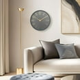 thumbnail image 5 of Westclox 12" Gray & Gold Modern Analog QA Wall Clock, 5 of 5