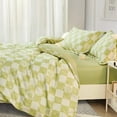 thumbnail image 5 of SAPHREAS Green Plaid Duvet Cover Set King Size 3pcs 100% Cotton Classic Comforter Cover Set 1 Duvet Cover 2 Pillow Shams, 5 of 5