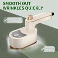 thumbnail image 3 of 2025 Upgraded Mini Travel lron for Clothes -Portable Handheld Steamlron with Wet & Dry lroning for Home, Business & Travel (Beige/Green), 3 of 10