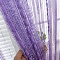 thumbnail image 4 of Nvzi -b 2 Pcs 39.37*110.24in Decorative Door String Curtain Lantern line W029USl Panel Fringe Window Room Divider Blind for Coffee House Parts Door Divider Tassel Screen Decoration ，Light Purple, 4 of 4