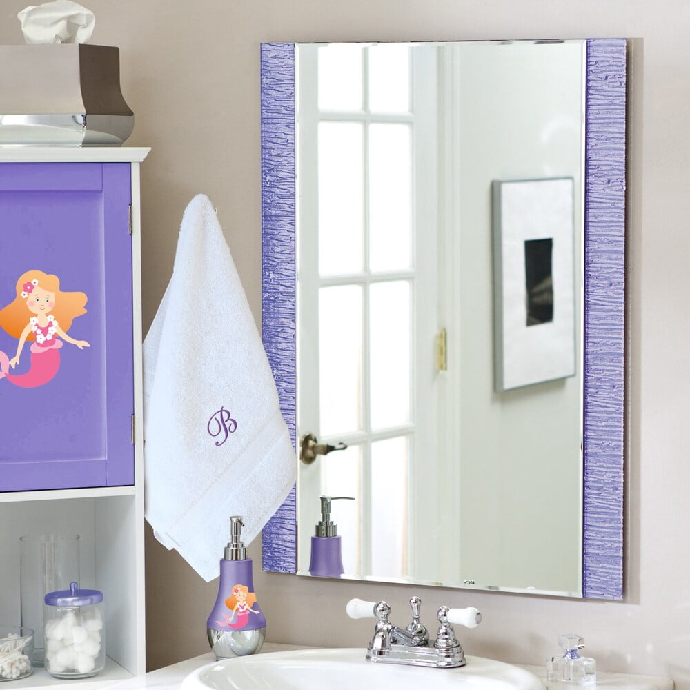 Authentic Hotel and Spa Sweet Kids 2-piece White Turkish Cotton Hand Towels Personalized with Lavender Purple Monogrammed Initial J