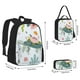 thumbnail image 2 of Easygdp Sea Animal Mochila para Niños y Niñas con Set de Caja de Almuerzo y Estuche para Lápices 3 en 1, Mochila Escolar Estampada para Adolescentes, 2 of 7