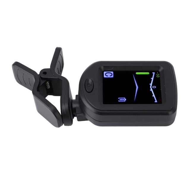 Digital Electronic Tuner, Clear Intuitive Multiple Modes Color LED Screen Auto Shutdown 360 Degree Rotatable Clip On Tuner for String Instrument