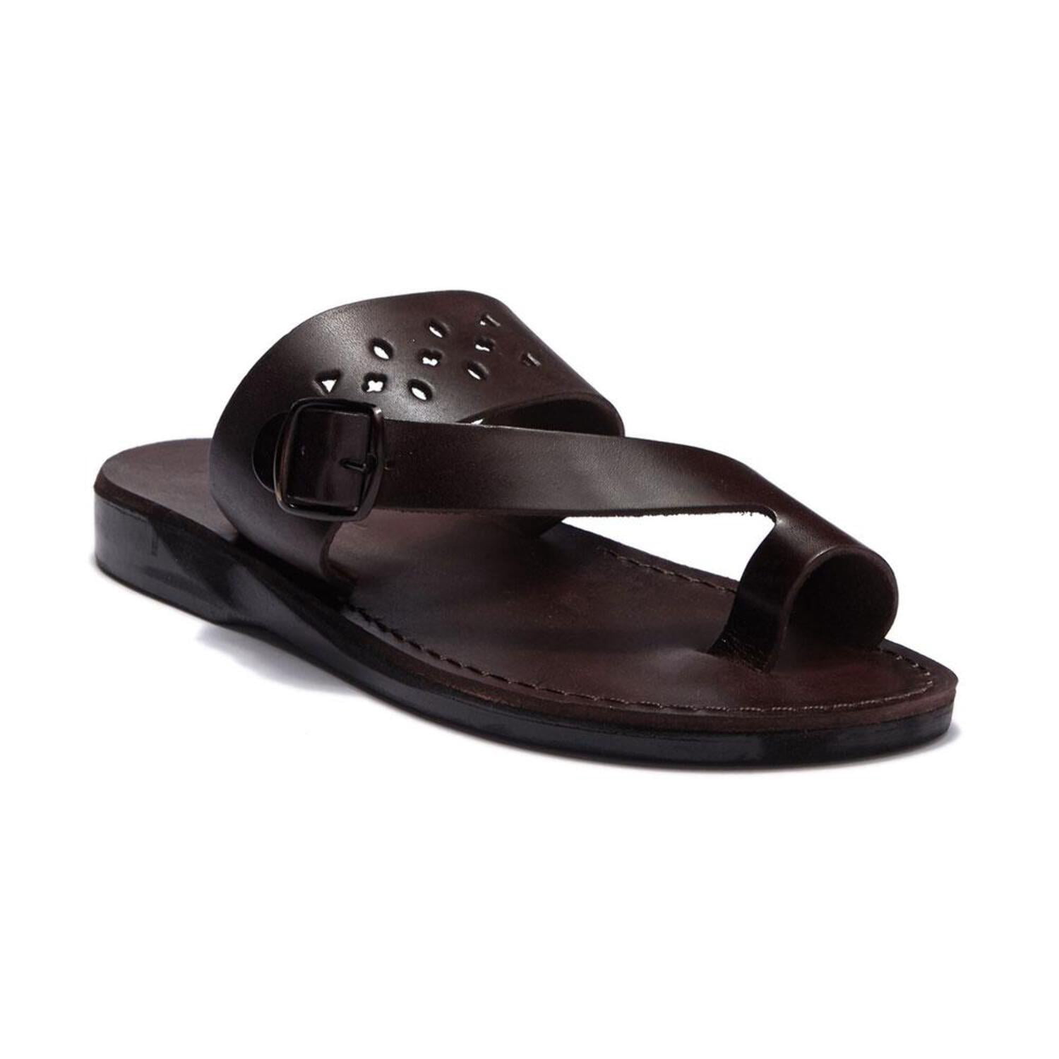 Jerusalem Sandals Men\'s Black Adino Leather Close Toe Slip-On Slide Sandal Sz 13 Adino - Leather Closed Toe Sandal - Mens Sandals - Walmart.com main image 3