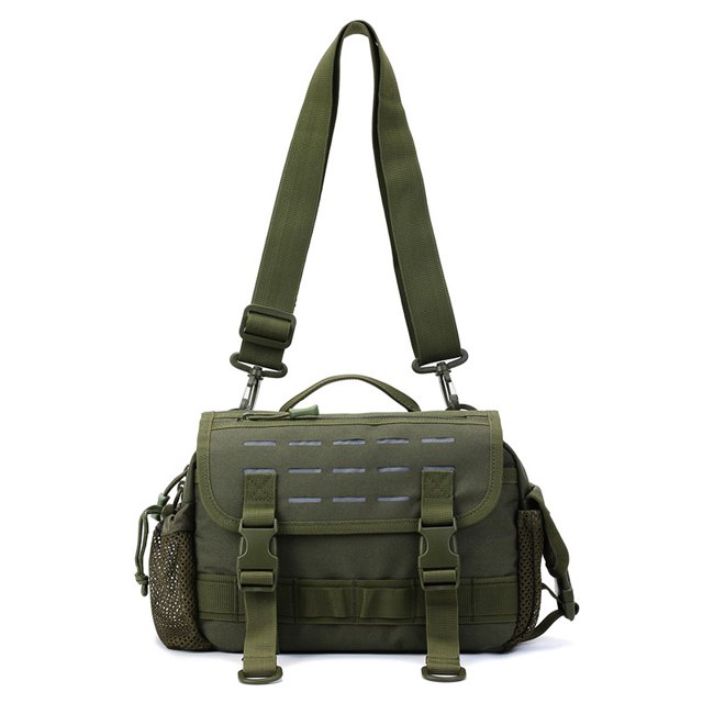 Paquete de cintura Bolsa de aparejos de pesca, bolsa de almacenamiento de aparejos de pesca al aire libre, riñonera cruzada, paquete de pesca para caza, senderismo, Camping Maboto Paquete de cintura