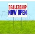 thumbnail image 1 of Dealership Now Open (18" x 24") Yard Sign, Includes Metal Step Stake, 1 of 6