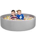 thumbnail image 1 of Piscina de bolas de espuma CROWNZONEE de 122 cm, redonda y suave, 1 of 8