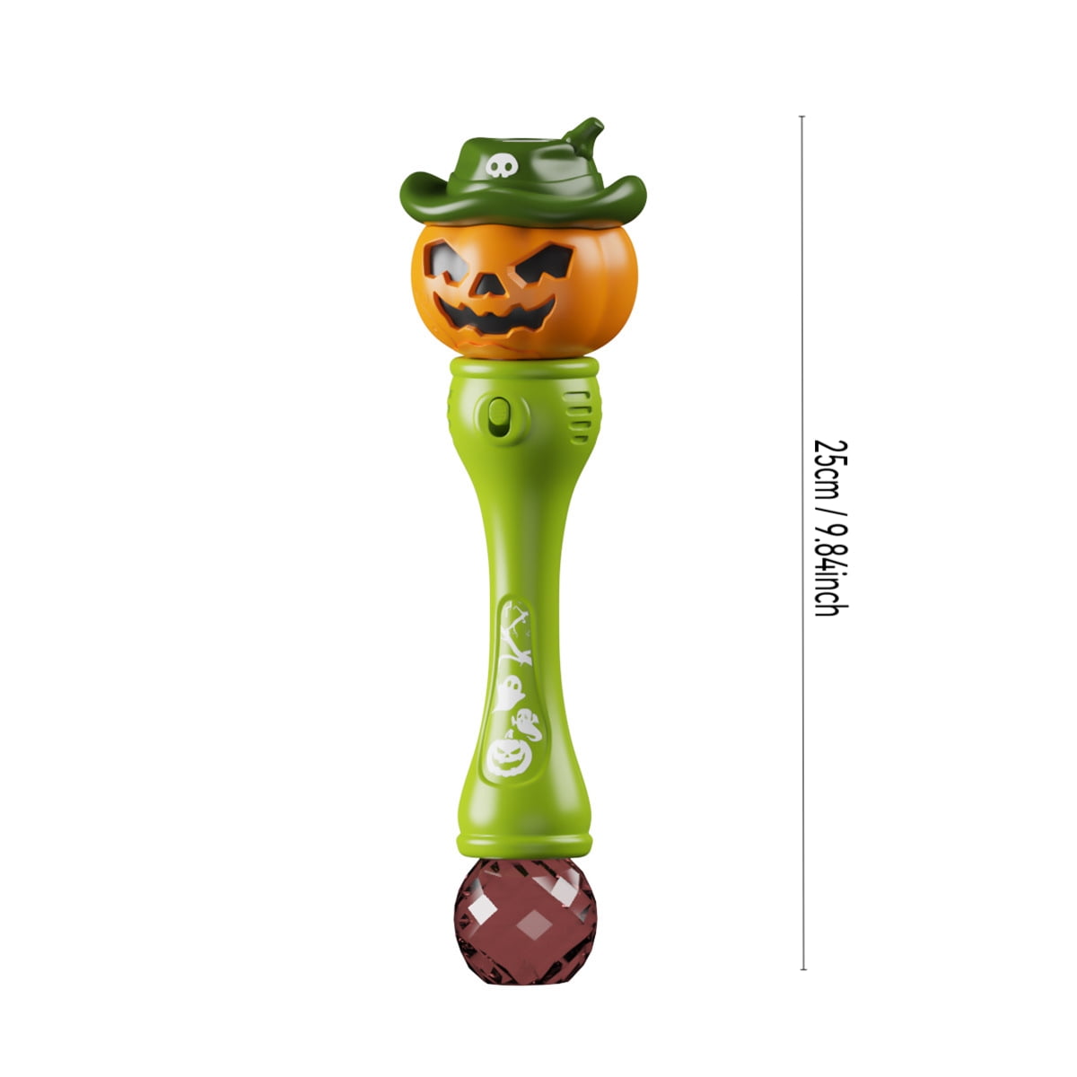 Halloween Pumpkin Bubble Wand with Lights and Music, Cartoon Ghost Bubble Blower Machine with 80ml Solution and USB Rechargeable ABS Handle, Party Favor Interactive Fun(Ghost)