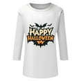 thumbnail image 6 of WTOBBY Women's Round Neck 3/4 Sleeve Halloween Print Casual T-Shirt Top Fashion Tee for Fall Seasonal Wear Holiday Party and Daily Outfits,Ginger 4XL, 6 of 6