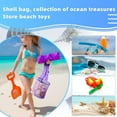 thumbnail image 2 of 1 Pack Shell Bag Seashell Mesh Tote Kids Beach Accessories Colorful Mesh Beach Bag Girls Boys Sand Bags for Collecting Holding Shells Swimming Accessories, 2 of 6