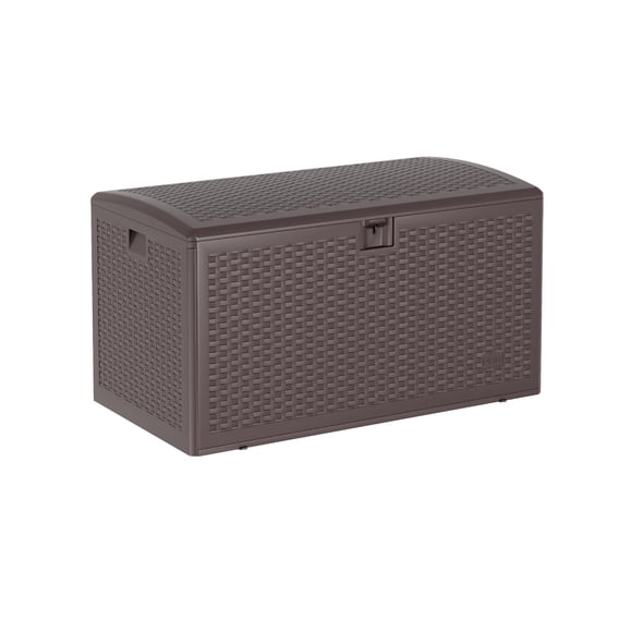 AKDSteel Boîte de Rangement Extérieure 99 Gallons Est une Grande Boîte de Terrasse en Résine Imperméable avec un Design Verrouillable, Parfaite pour Ranger des Coussins de Meubles de Patio, des Outils de Jardin Ou des Accessoires de Piscine à l'Intérieur Ou à l'Extérieur