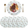 thumbnail image 3 of Cute Sheep Placemats Round Table Mats Non-Slip Washable Heat Resistant Kitchen Place Mat for Home Dining Coffee Tabletop (4PCS) Home Decor, 3 of 7