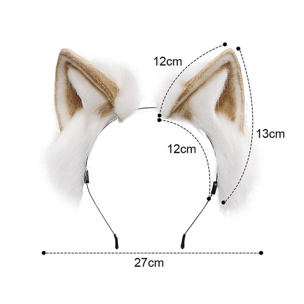 Diadema De Orejas De Zorro De Piel Sintética – Accesorio Peludo Para Halloween, Cosplay Y Fiestas Temáticas – Talla Única Para Adultos Y Niños – Ligera Y Flexible