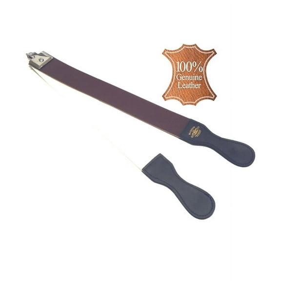 Professional Barber Leather Strop Sharpener for Straight Razors Brown Color