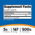 thumbnail image 2 of Nutricost D-Aspartic Acid (DAA) Powder - 500G, 167 Servings - DAA Supplement, 2 of 5