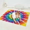 thumbnail image 2 of Colorful Rainbow Tie Dye Spiral Pattern Blanket,Comfortable Soft Flannel Throw Blanket,All Season,Warm Lightweight Blankets for Sofa Bed Couch Living Room Chair,30"x40", 2 of 4