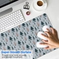 thumbnail image 4 of Long Mouse Pads for Desk,Light Blue Christmas Tree Pattern Desk Mats on Top Of Desks, Desk Mouse Pad Extra Large with 3mm Non-Slip Base and Stitched Edge for Gaming,Office,Work,Home 31.5x11.8in, 4 of 5