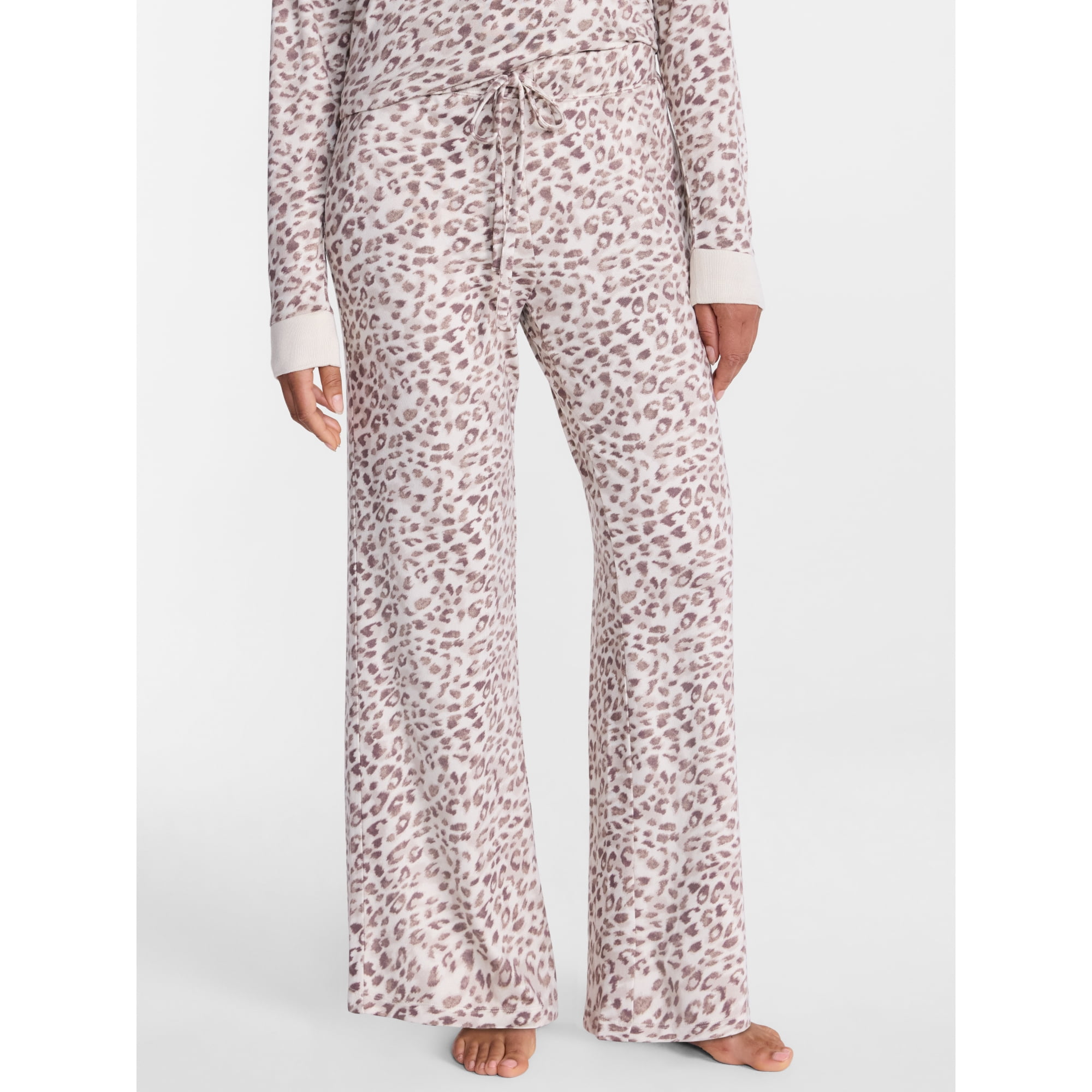 Joyspun Women's Cozy Lounge Collection Hacci Knit Sleep Pants, Sizes XS-3X