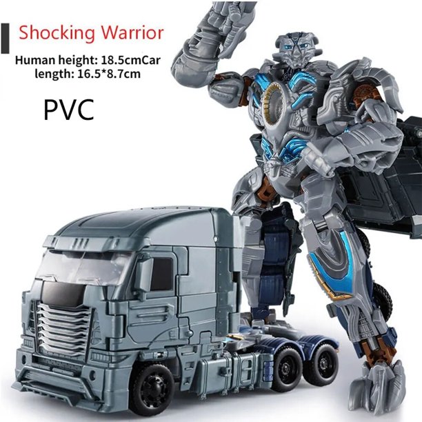 Robot de transformación de película de Anime para niños, coche de ingeniería, modelo de figura de acción, juguete para niños, regalo para niños, nuevo Fivean unisex