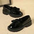 thumbnail image 4 of Plus Size Overalls Fall Winter Women's Bow Accent British Style Plus Size Comfort Loafers Plus Size Fall, 4 of 9