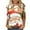 Red, variant on Giftesty Christmas Shirts for Women Fashion Women's Casual Christmas Print Round Neck 3/4 Sleeve T-Shirt Top Blouse