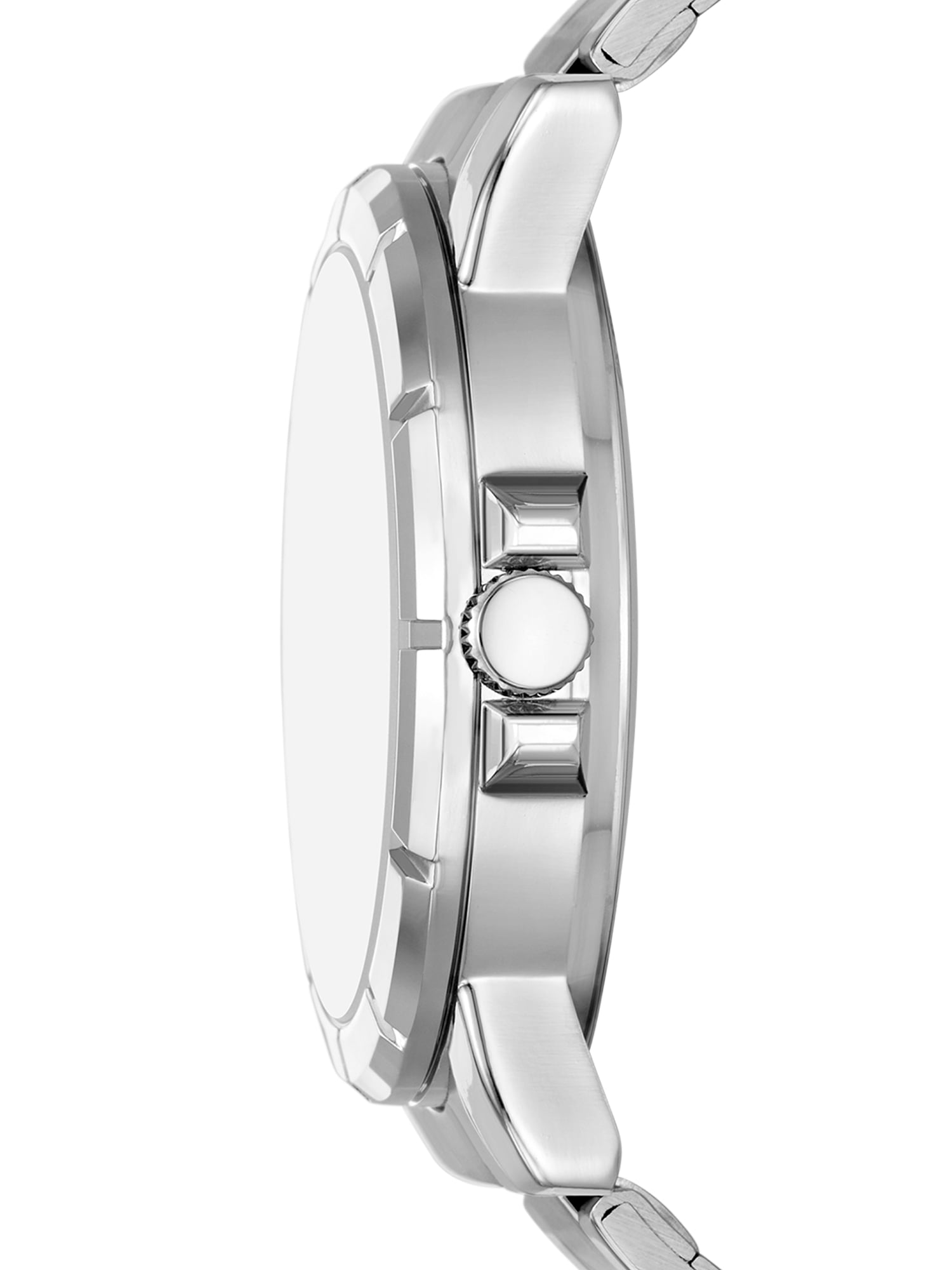 Folio Adult Men's Stainless Steel Silver 45mm 2pc Wristwatch Watch Set