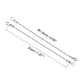 thumbnail image 2 of Unique Bargains 1.5mmx20cm Stainless Steel Lanyard Cable Eyelets Ended Wire Rope 4 Pack, 2 of 5