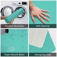thumbnail image 3 of Sikiie Teal Turquoise Print Flannel Anti-slip Floor Mat 16x24in, Thickened Dustproof Entrance Door Mat Floor Mat for Kitchen, Bathroom, Laundry Room, 3 of 7