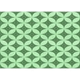 thumbnail image 1 of Ahgly Company Tapis d'Intérieur Lavables en Machine Rectangle Transitionnel Vert Menthe, 4' x 6', 1 of 7