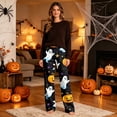 thumbnail image 6 of Satingcolo Halloween Pants for Women Lounge Pajamas Bottom Cute Pjs Fall Active Joggers Halloween Themed Print Pajamas pants, 6 of 8