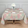 thumbnail image 3 of Pioneer Flower Floral Print Pattern Square Tablecloth, Waterproof Wipeable Spillproof Washable Table Cover for Home Kitchen Party Decor, 60"x60", 3 of 6