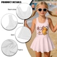 thumbnail image 6 of FUIALDOLG Cute Capybara and Axolotls Swimsuit Girl's One-Piece Swimsuits Kids Sleeveless Swim Dress Tummy Control Tank Tops Capybara Bathing Suit with Skirt Girl Flowy Skirt for Water Sport,5-6Y, 6 of 7