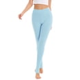 thumbnail image 1 of LEGGINGS DE ALGODÓN PARA MUJERES INSPIRADOS EN CHIC, CON CINTURA ELÁSTICA, PANTALONES DE GIMNASIO Y YOGA SUAVES, PANTALONES DE NAVIDAD CON TIRANTES, TIGHTS TAMAÑO S, AZUL CLARO, 1 of 6
