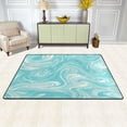 thumbnail image 3 of Area Rugs 36"x24" Indoor Non-Slip Wear Resistant Floor Mats Soft Large Carpets for Living Room Bedroom Home Decor Washable Rug Light Blue Smooth Lines, 3 of 7