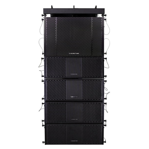 Sound Town ZETHUS Series Line Array Speaker System with One Dual 12