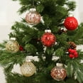 thumbnail image 4 of Inteprter Adornos navideños vibrantes Bolas Decoraciones festivas Adornos de bolas navideñas brillantes Kits de decoración para fiestas Platino, 4 of 6