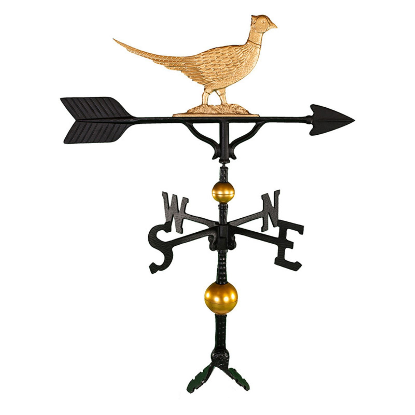 Deluxe Gold Pheasant Weathervane 32 in. by Montague Metal Products