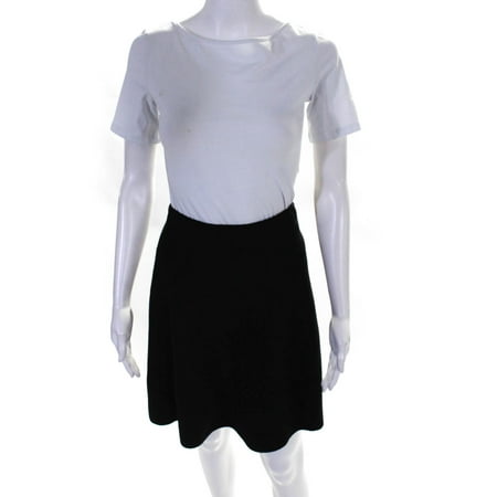 

D Exterior Womens Cashmere Double Gonna Svasata Black Size M
