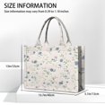 thumbnail image 3 of Large Capacity Tote Bag,Pioneer Flower Floral Print Pattern Handbag Fashion Luxury Tote Bag,15.7"x13"x 5.1" Inches,Laptop Compatible, 3 of 6