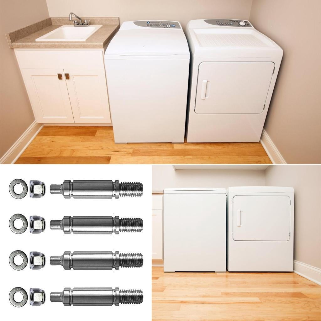 4 Pack Dryer Roller Shafts Replacement Dryer Rollers Household Dryer Maintenance Part Stainless Steel Texture