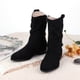 thumbnail image 4 of Botas Puntiagudas Cortas Con Tobillo Antideslizantes para Mujer Uso Diario Rojo, 4 of 9