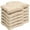 Linen, variant on Fluffy Memory Foam 16" x 16" Non Slip Chair Cushion Pad 2 Pack - Taupe